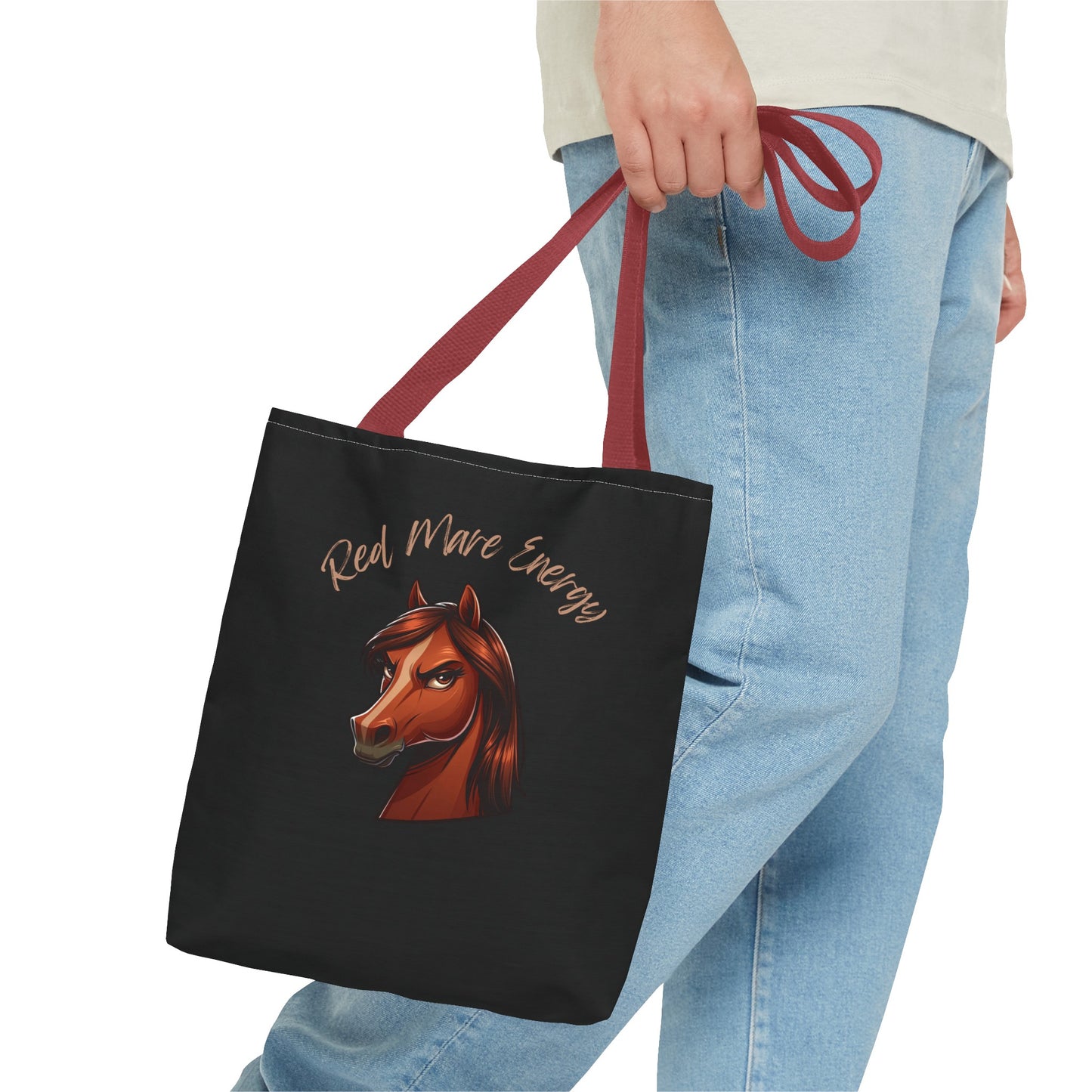 Red Mare Energy Tote Bag (AOP)