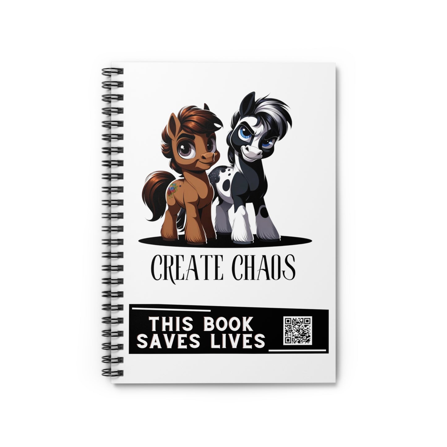 Create Chaos Spiral Notebook - Ruled Line
