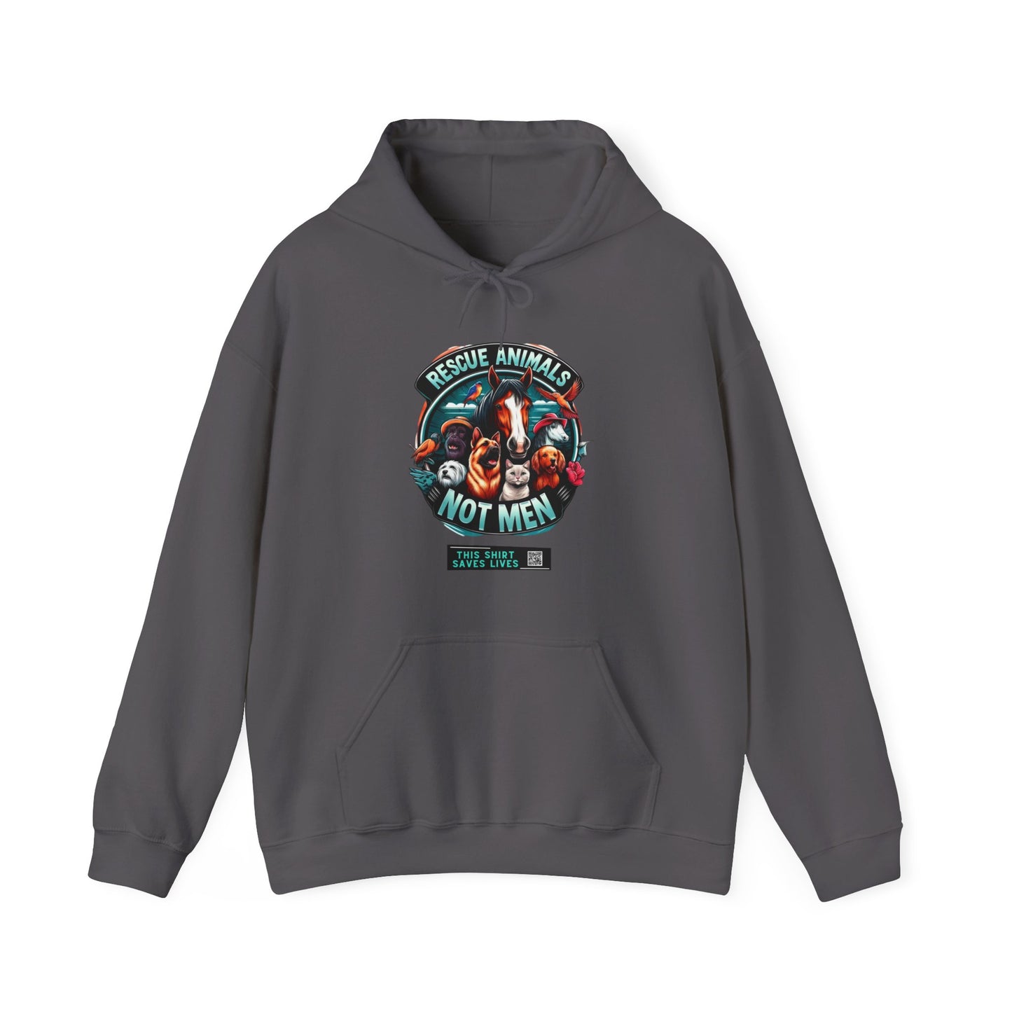 Rescue Animals Not Men Unisex Heavy Blend™ Hooded Sweatshirt