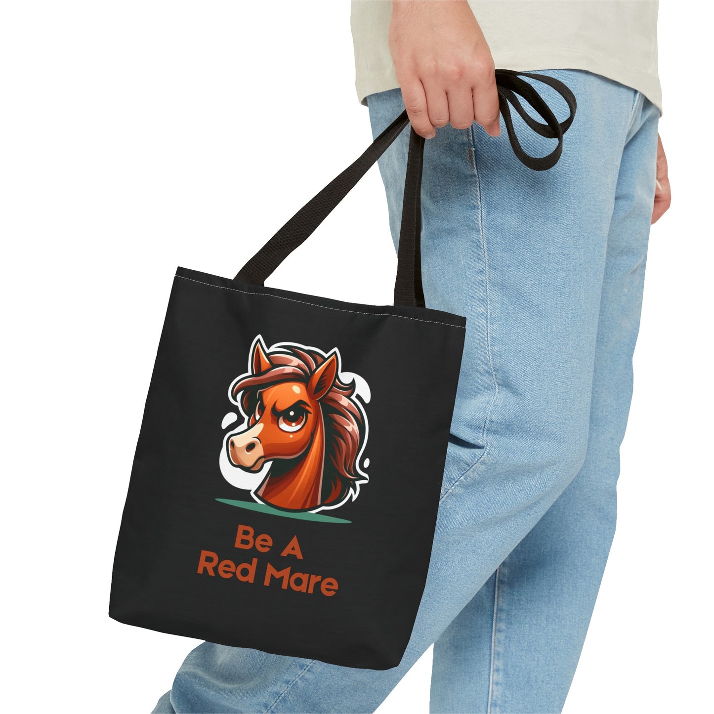 Be A Red Mare Tote Bag (AOP)