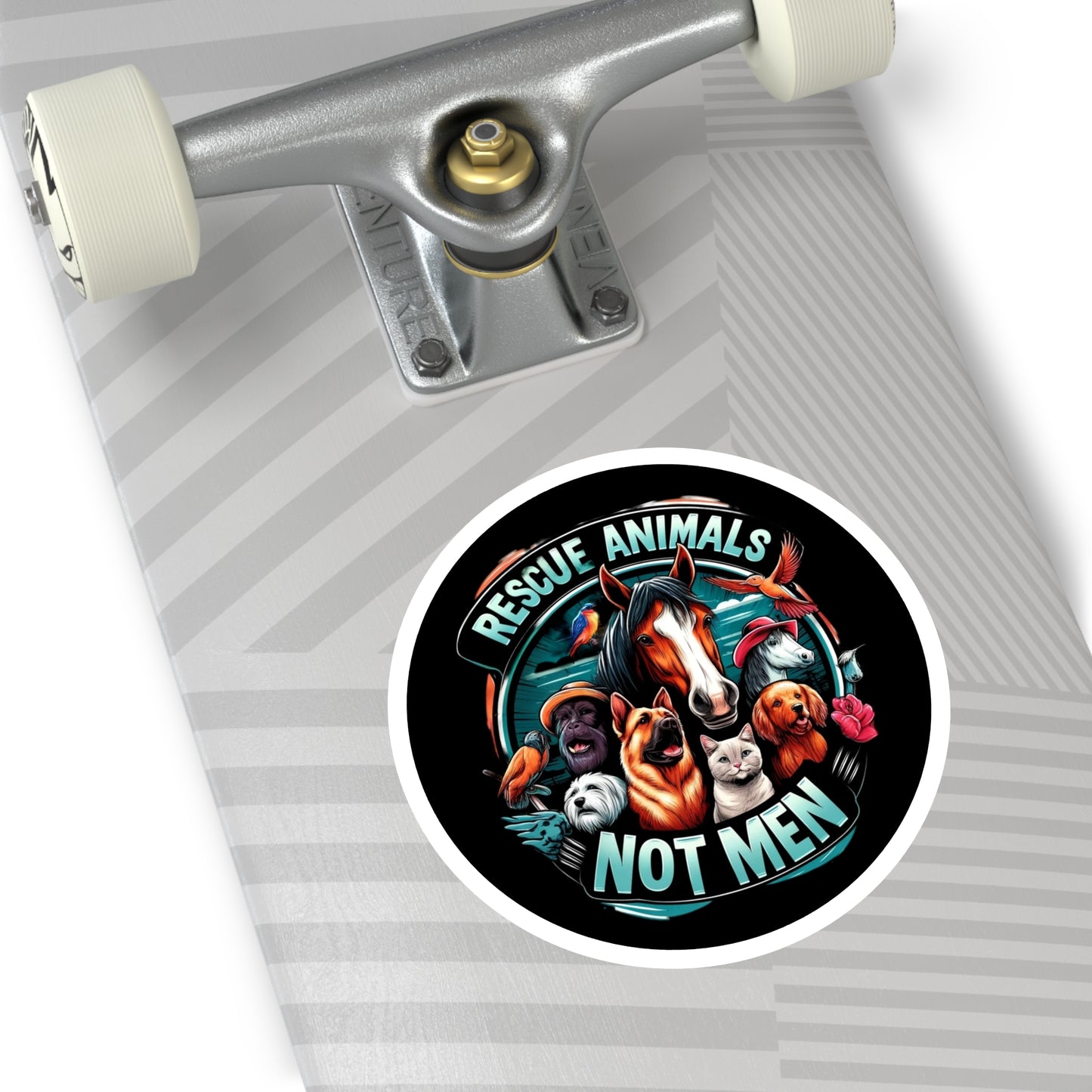 Rescue Animals Not Men Stickers