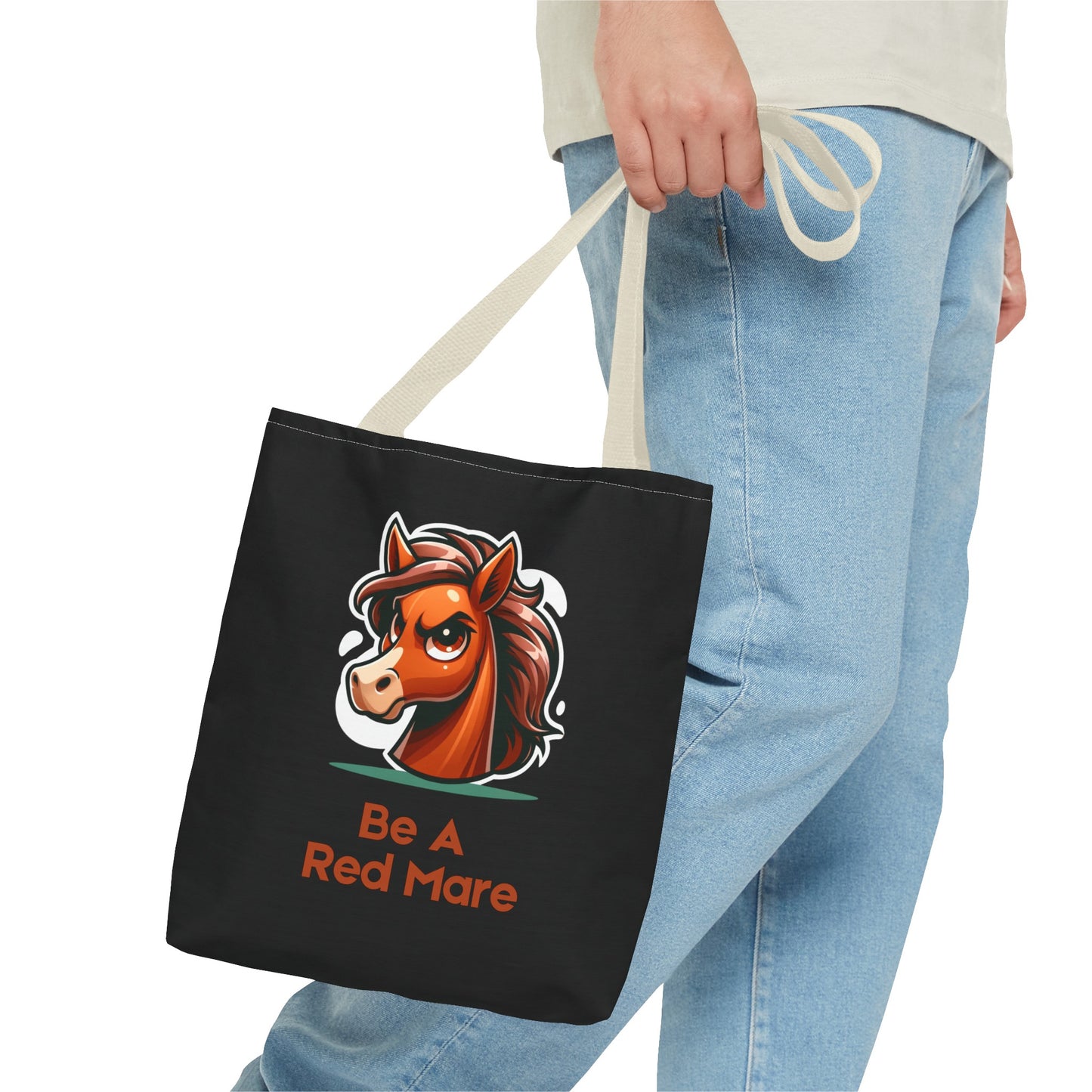 Be A Red Mare Tote Bag (AOP)