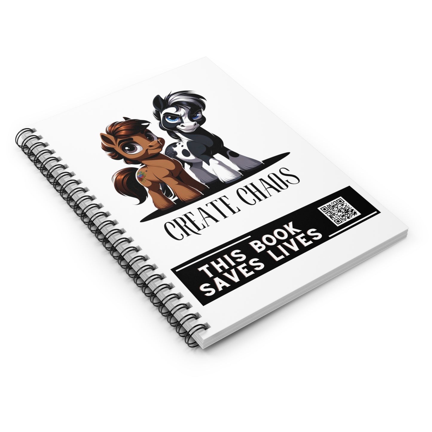 Create Chaos Spiral Notebook - Ruled Line