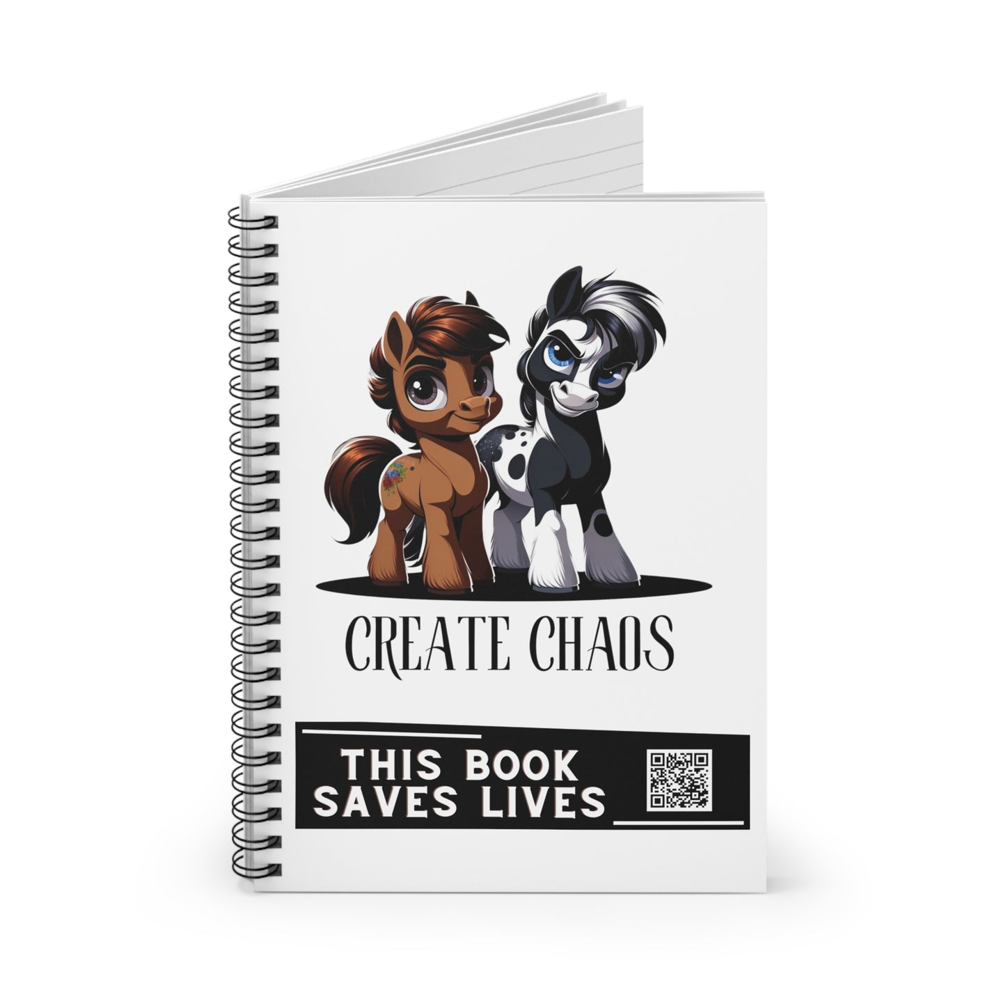 Create Chaos Spiral Notebook - Ruled Line
