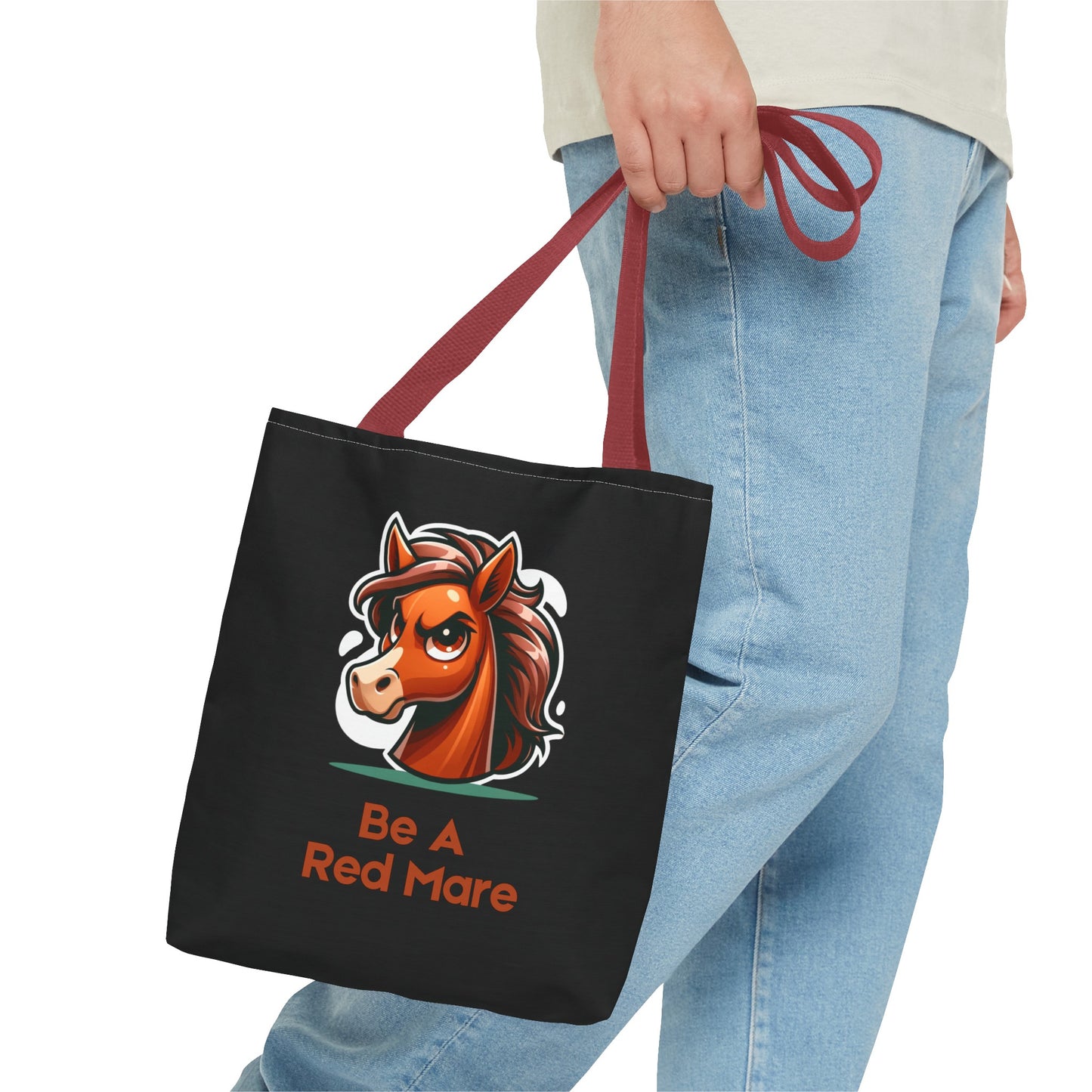 Be A Red Mare Tote Bag (AOP)